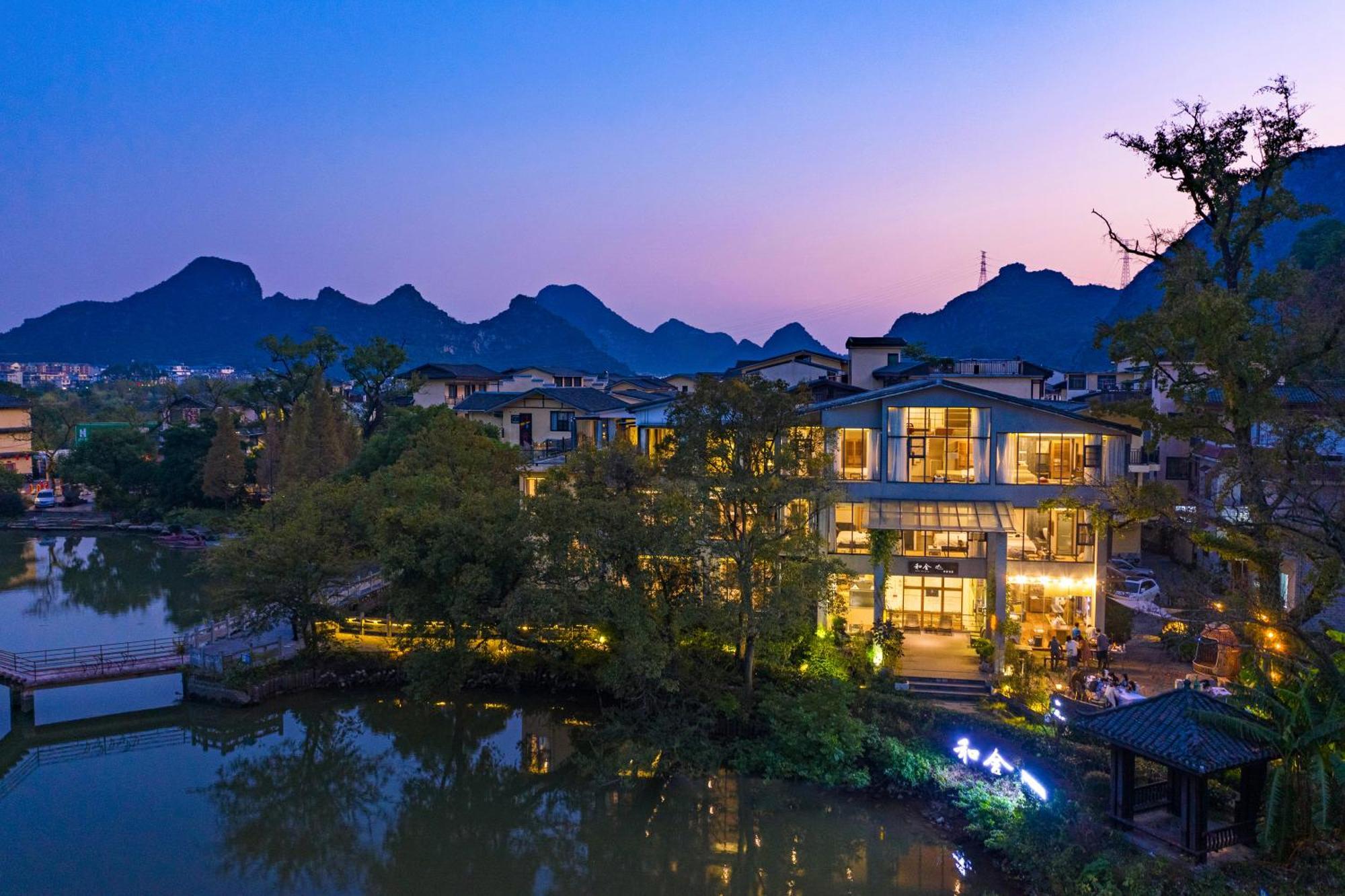 Guilin Heshe Lakeside Resort-Free Pick Up Service Stay Two Nights Exterior foto