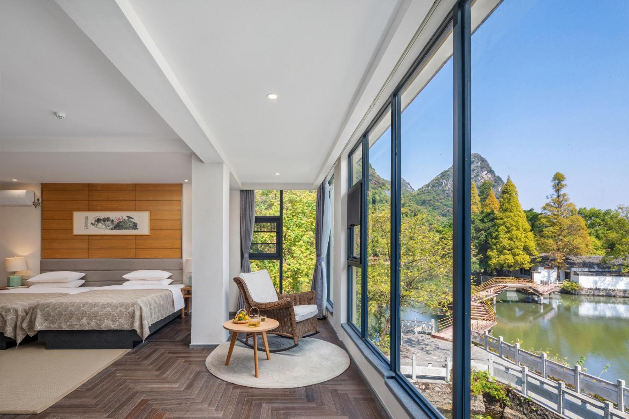 Guilin Heshe Lakeside Resort-Free Pick Up Service Stay Two Nights Exterior foto
